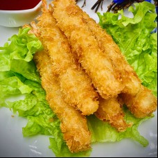 Tempura de scampi frit