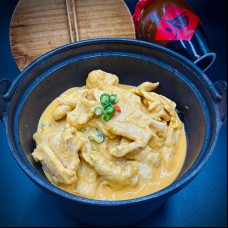 Poulet à la façon Thaï au curry rouge 