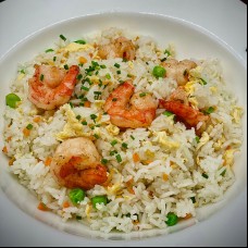 Riz sauté au scampi